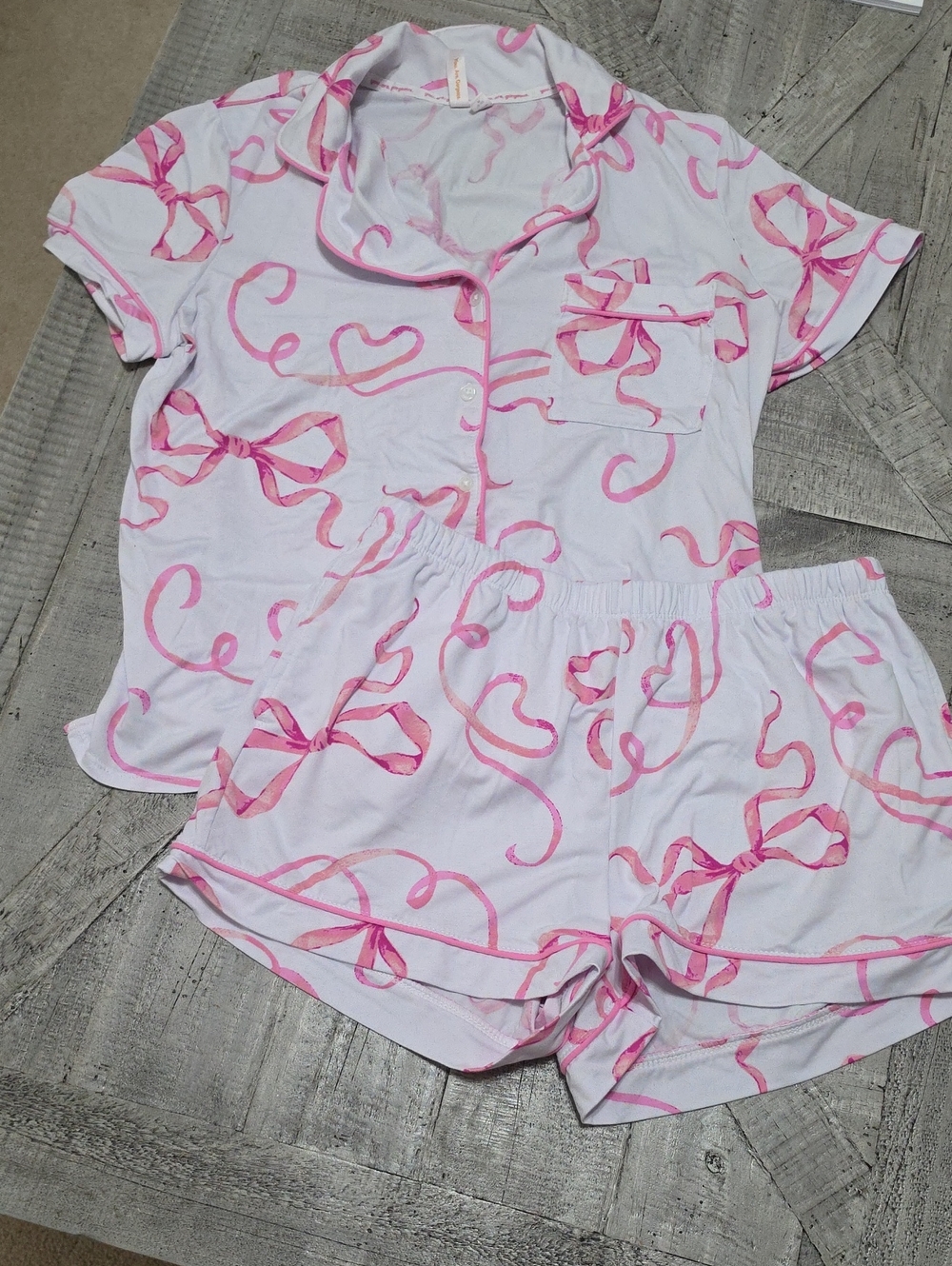 Women's Bundle Of Pink Bow PJ's